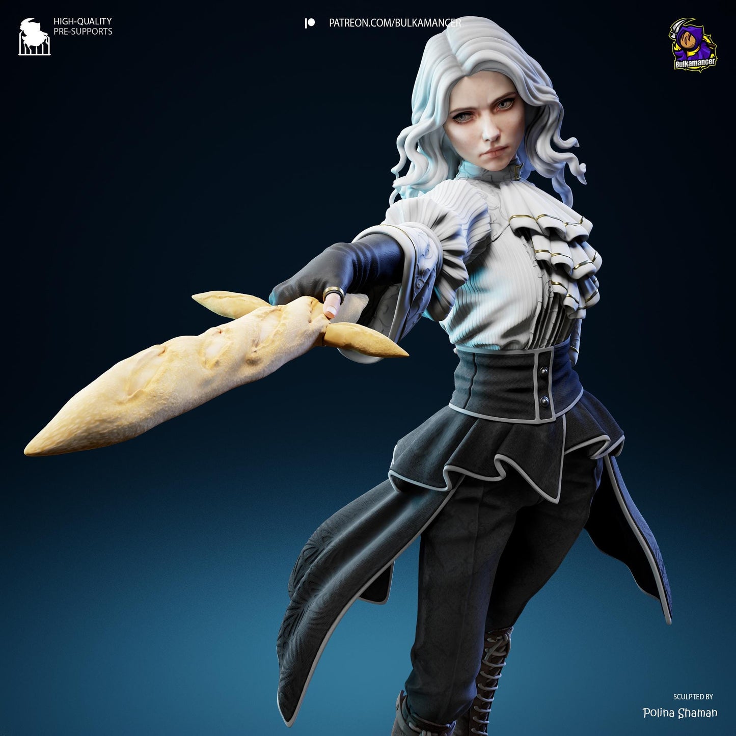 Maelle Figurine | Clair Obscur Expedition 33 Fan Art, Fantasy Gift (SOME ASSEMBLY REQUIRED)