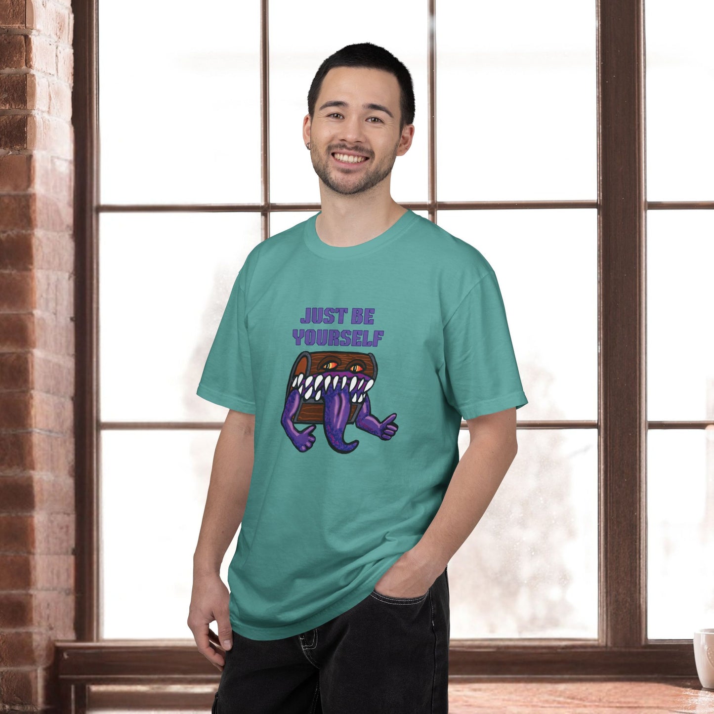 Just Be Yourself Mimic Unisex Garment-Dyed T-shirt D&D Inspired