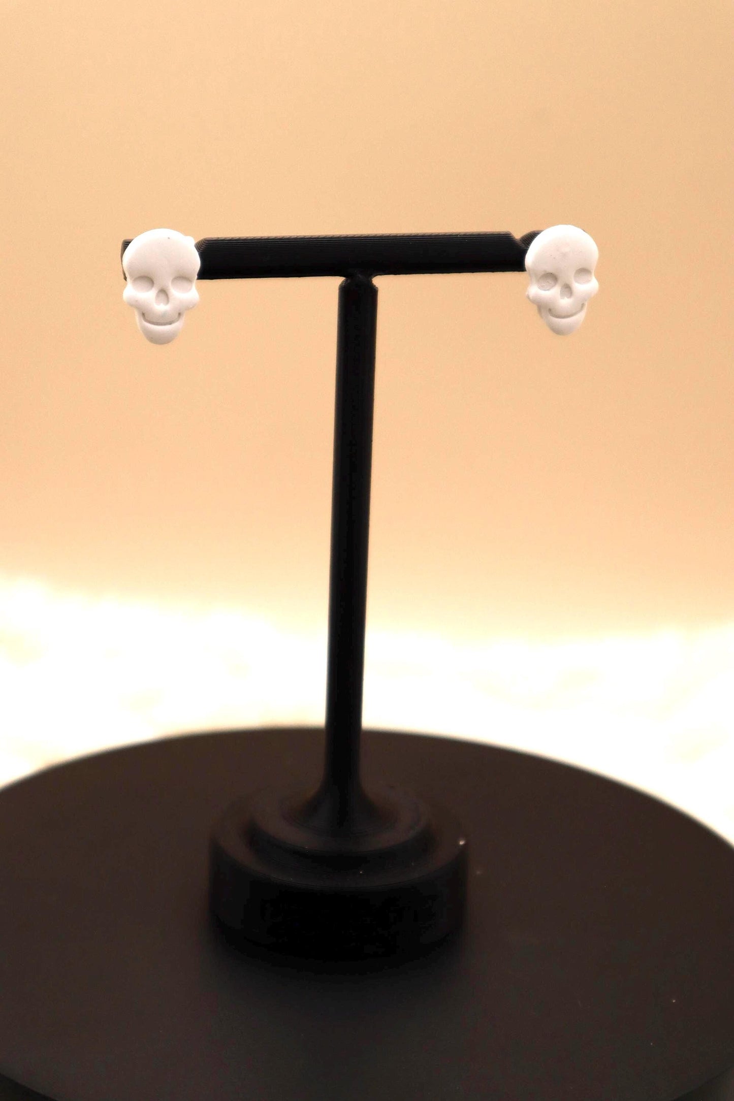 Clay Skull Stud Earrings
