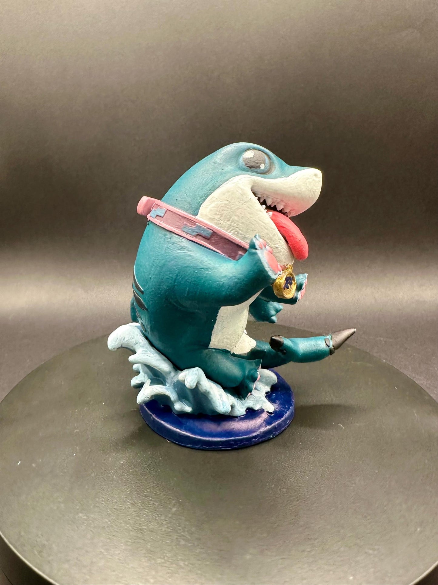 Assembled Jeff the Shark Statue 3.3in Tall