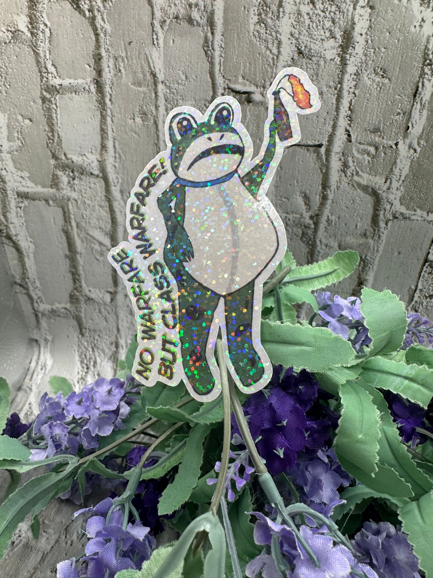 No Warfare Portland Frog Sticker