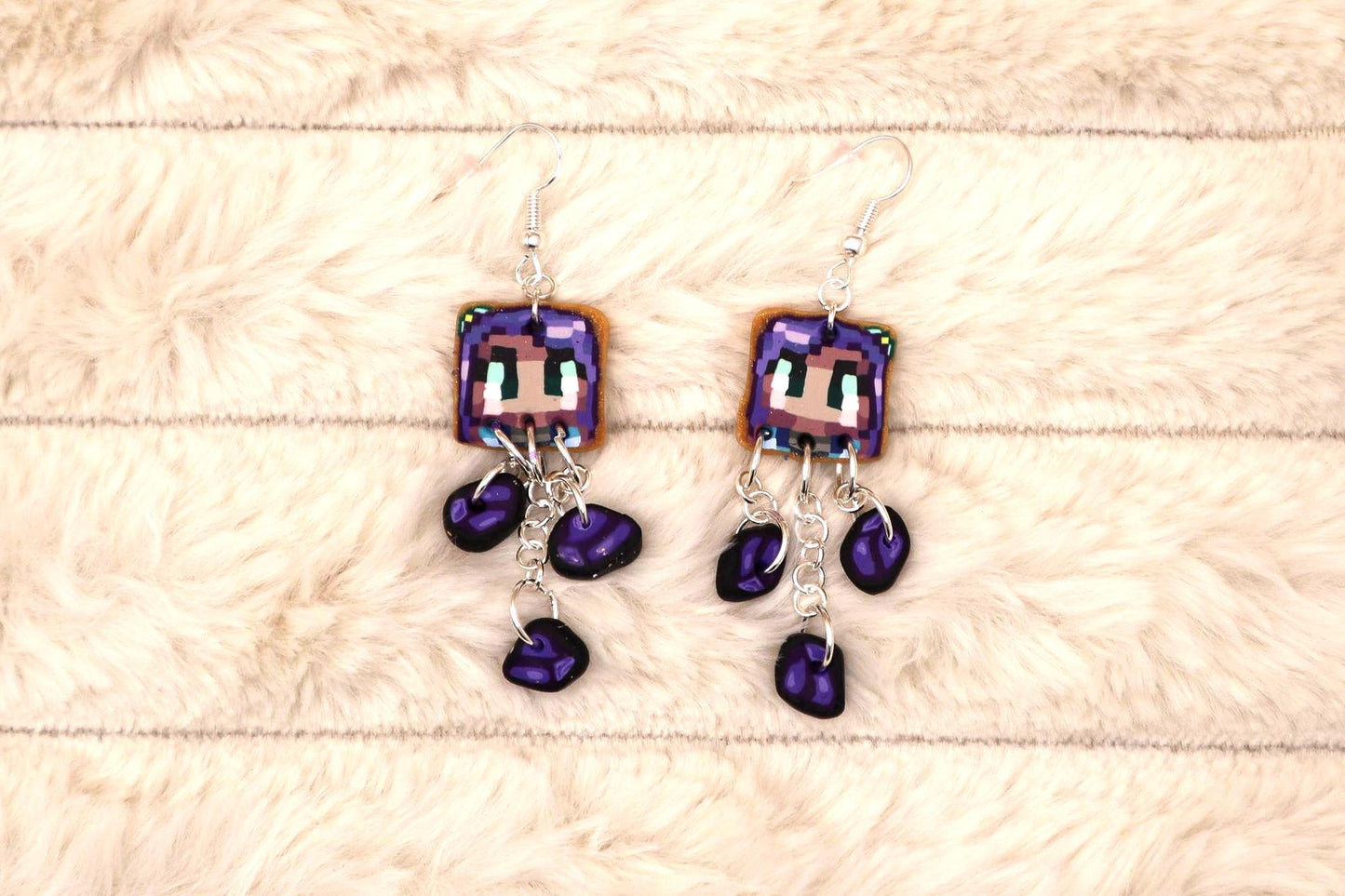 Stardew Abigail’s Amethyst Hoard Dangle Earrings