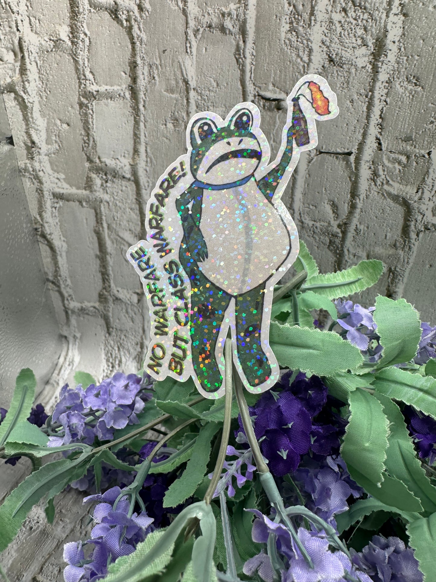 No Warfare Portland Frog Sticker