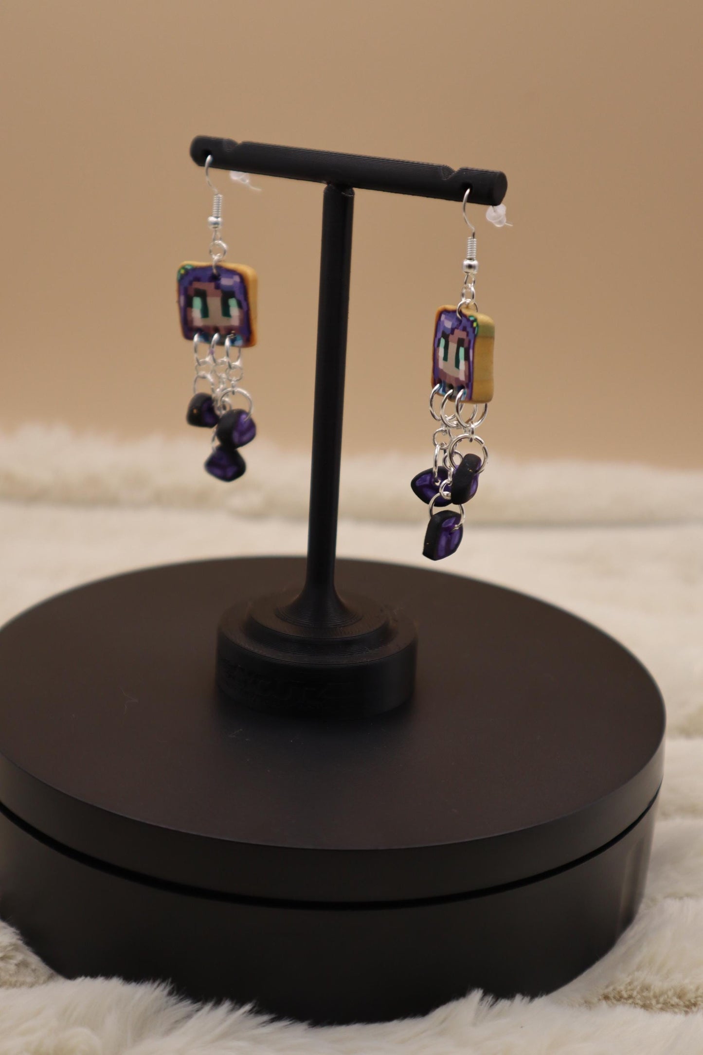 Stardew Abigail’s Amethyst Hoard Dangle Earrings