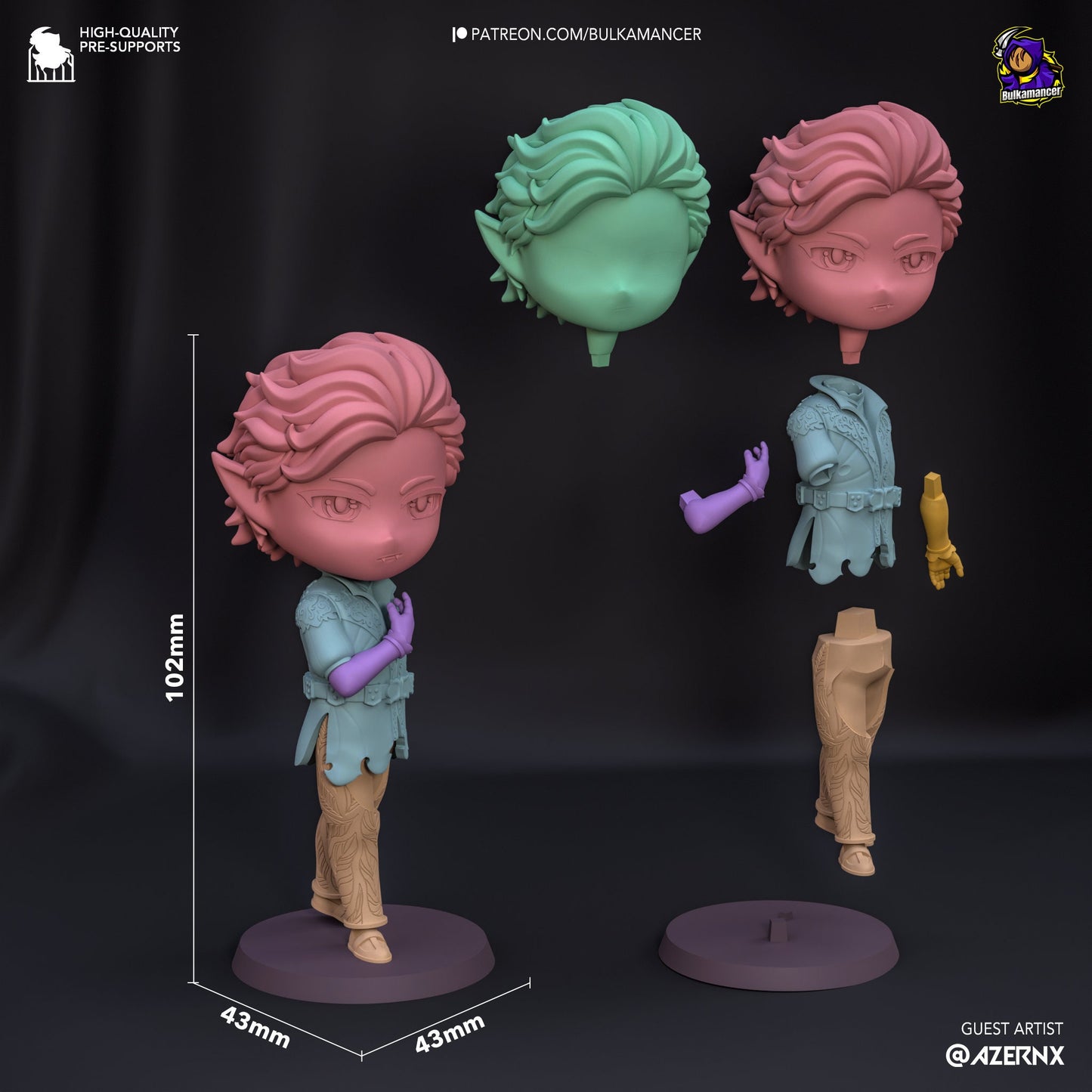 Baldur's Gate 3 Assembled Astarian Statuette 102mm