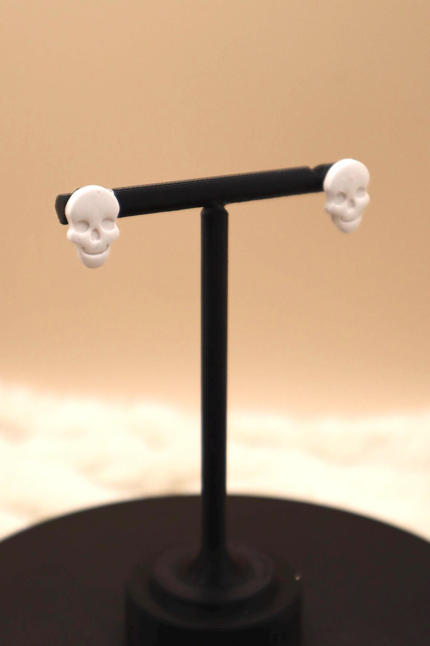 Clay Skull Stud Earrings