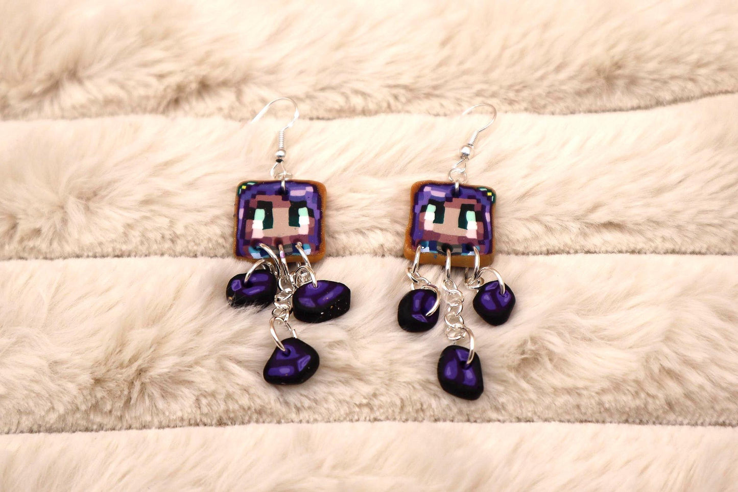 Stardew Abigail’s Amethyst Hoard Dangle Earrings