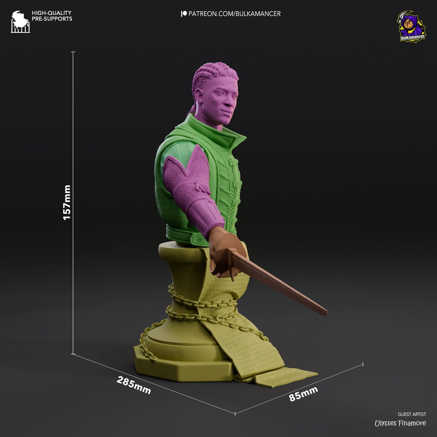 Wyll Baldur's Gate 3 Bust | SOME ASSEMBLY REQUIRED